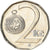 Moneta, Czechy, 2 Koruny, 2012, EF(40-45), Nickel platerowany stalą, KM:9