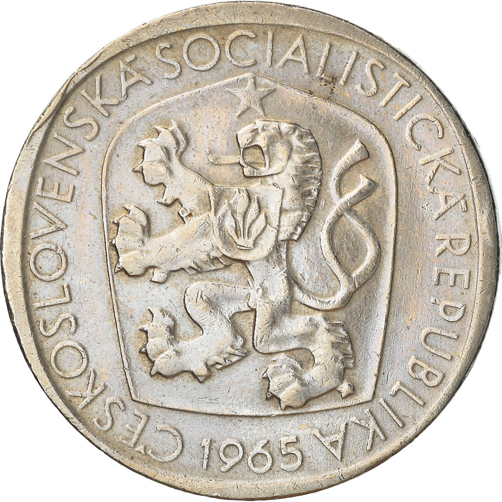 Moneta, Cecoslovacchia, 3 Koruny, 1965, BB, Rame-nichel, KM:57