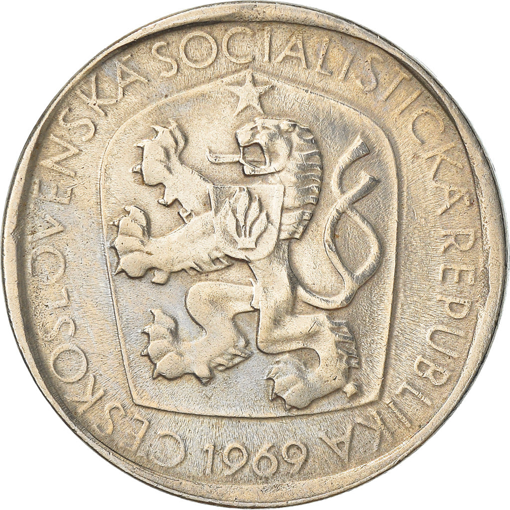 Moneta, Cecoslovacchia, 3 Koruny, 1969, BB, Rame-nichel, KM:57