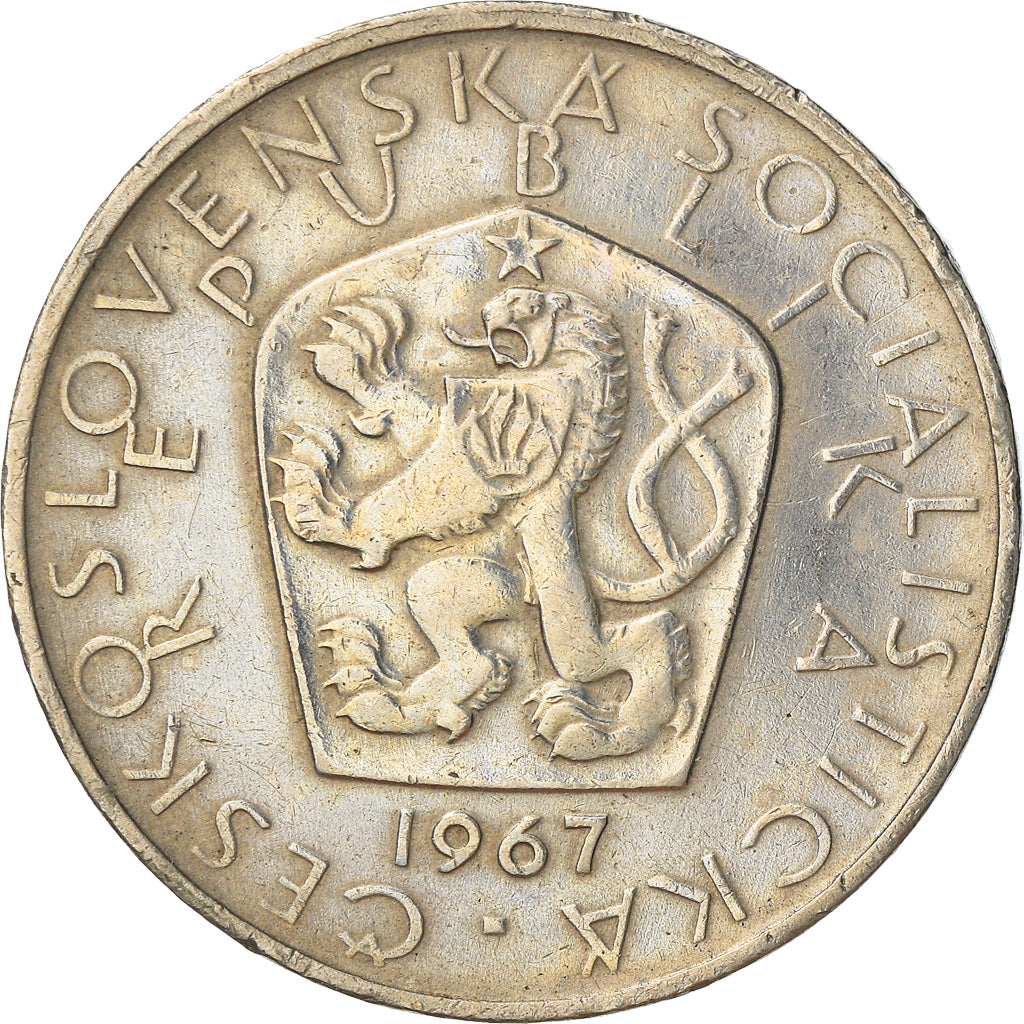 Moneta, Cecoslovacchia, 5 Korun, 1967, BB+, Rame-nichel, KM:60