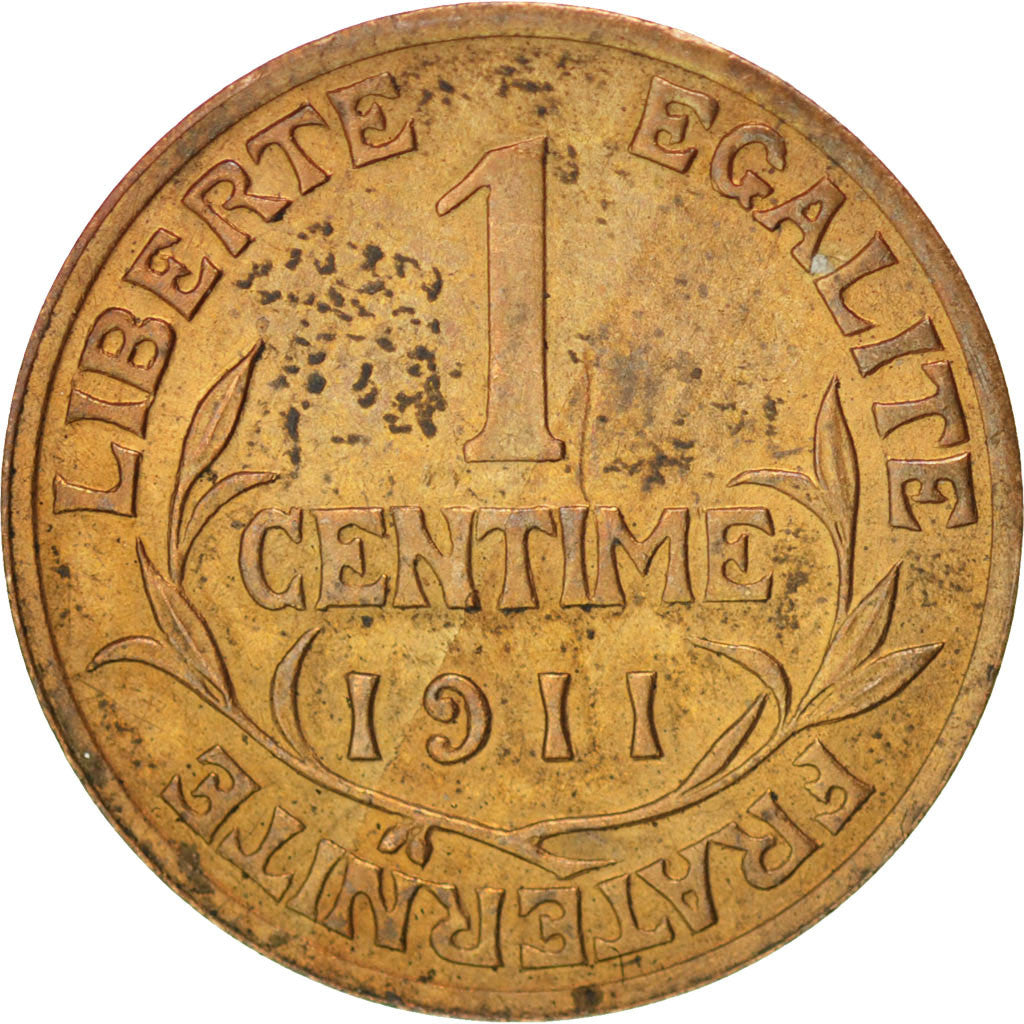 Moneta, Francia, Dupuis, Centime, 1911, SPL-, Bronzo, KM:840, Gadoury:90