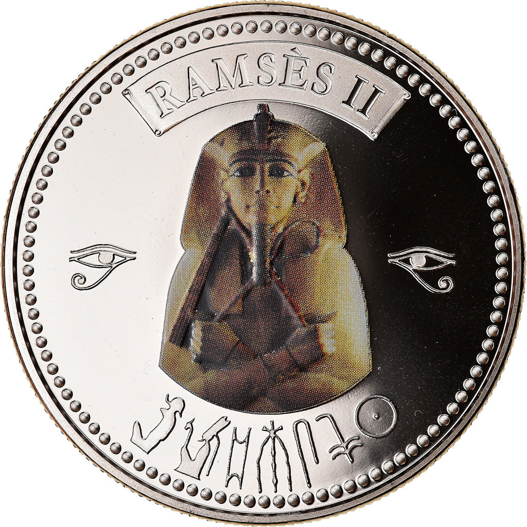 Egypt, Medal, Trésors d'Egypte, Ramsès II, MS(65-70), Copper-nickel