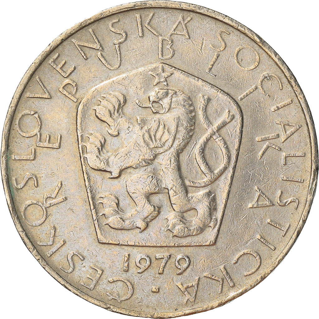 Moneta, Cecoslovacchia, 5 Korun, 1979, BB+, Rame-nichel, KM:60