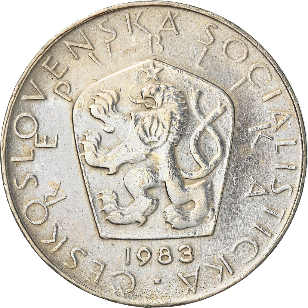 Moneta, Cecoslovacchia, 5 Korun, 1983, BB+, Rame-nichel, KM:60