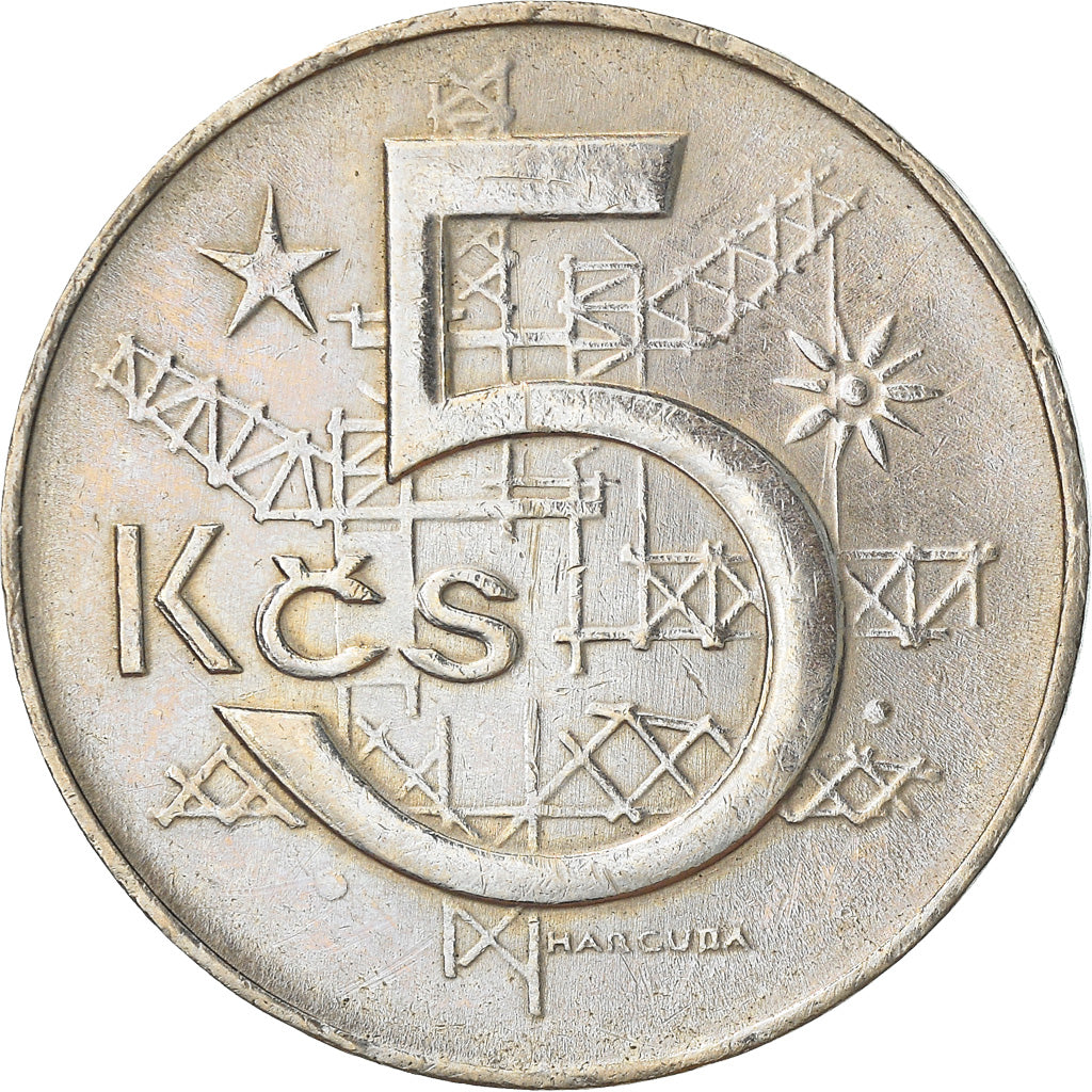 Moneta, Cecoslovacchia, 5 Korun, 1983, BB+, Rame-nichel, KM:60