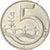 Moneta, Czechy, 5 Korun, 1996, EF(40-45), Nickel platerowany stalą, KM:8
