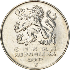 Münze, Tschechische Republik, 5 Korun, 2007, SS, Nickel plated steel, KM:8
