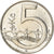 Monnaie, République Tchèque, 5 Korun, 2016, TTB, Nickel plated steel