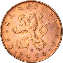 Monnaie, République Tchèque, 10 Korun, 1994, TTB+, Copper Plated Steel, KM:4