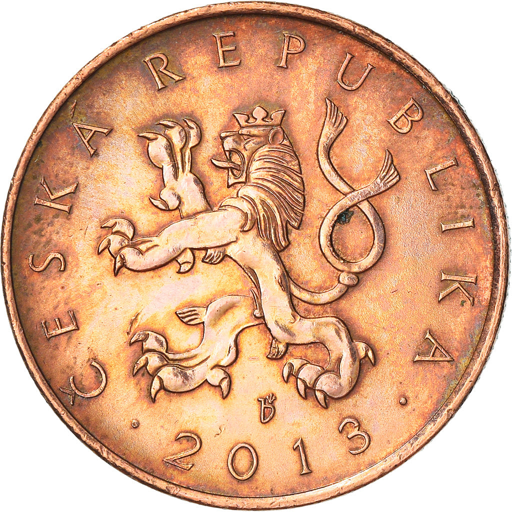 Münze, Tschechische Republik, 10 Korun, 2013, SS, Copper Plated Steel, KM:4