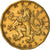 Coin, Czech Republic, 20 Korun, 2002, VF(30-35), Brass plated steel, KM:5