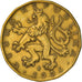 Monnaie, République Tchèque, 20 Korun, 2004, TB+, Brass plated steel, KM:5