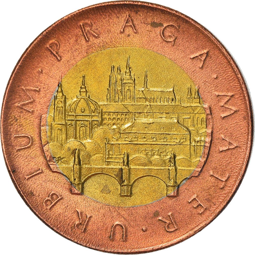 Moneta, Repubblica Ceca, 50 Korun, 2010, BB, Bi-metallico, KM:1