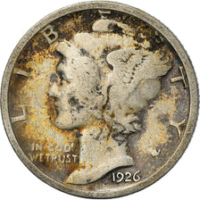 Moeda, Estados Unidos da América, Mercury Dime, Dime, 1926, U.S. Mint