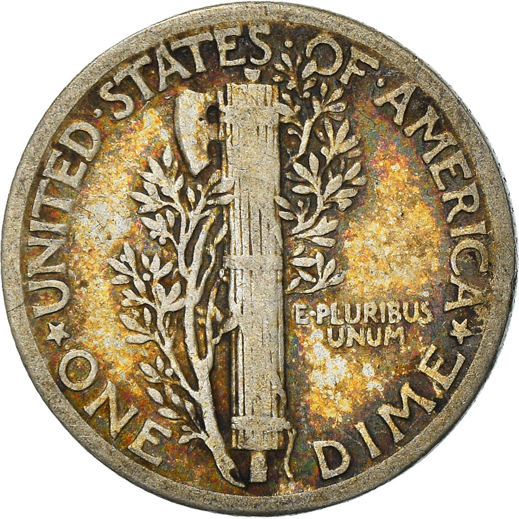 Moeda, Estados Unidos da América, Mercury Dime, Dime, 1926, U.S. Mint