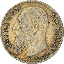 Moeda, Bélgica, 50 Centimes, 1909, VF(30-35), Prata, KM:61.1