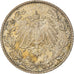 Moeda, ALEMANHA - IMPÉRIO, 1/2 Mark, 1916, Karlsruhe, AU(50-53), Prata, KM:17