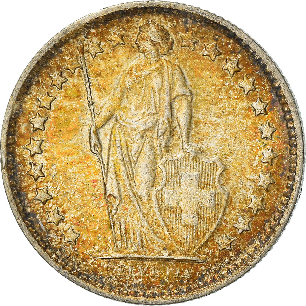 Moneta, Svizzera, 1/2 Franc, 1964, Bern, SPL-, Argento, KM:23