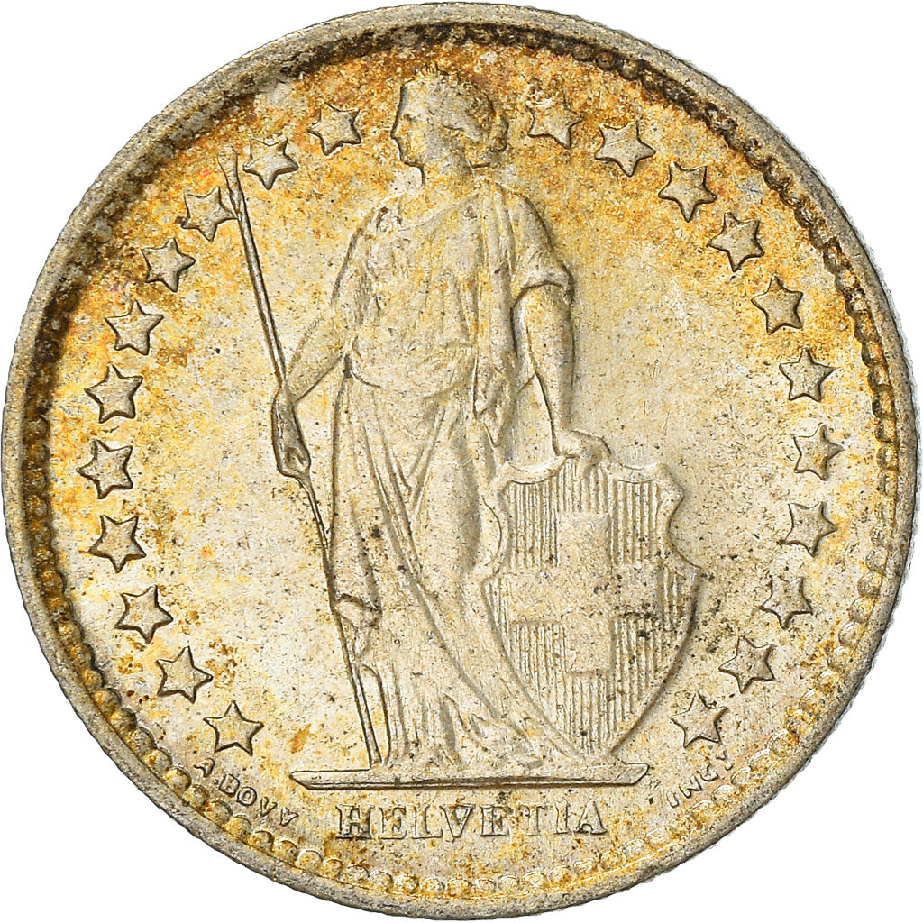 Moneta, Svizzera, 1/2 Franc, 1964, Bern, SPL, Argento, KM:23