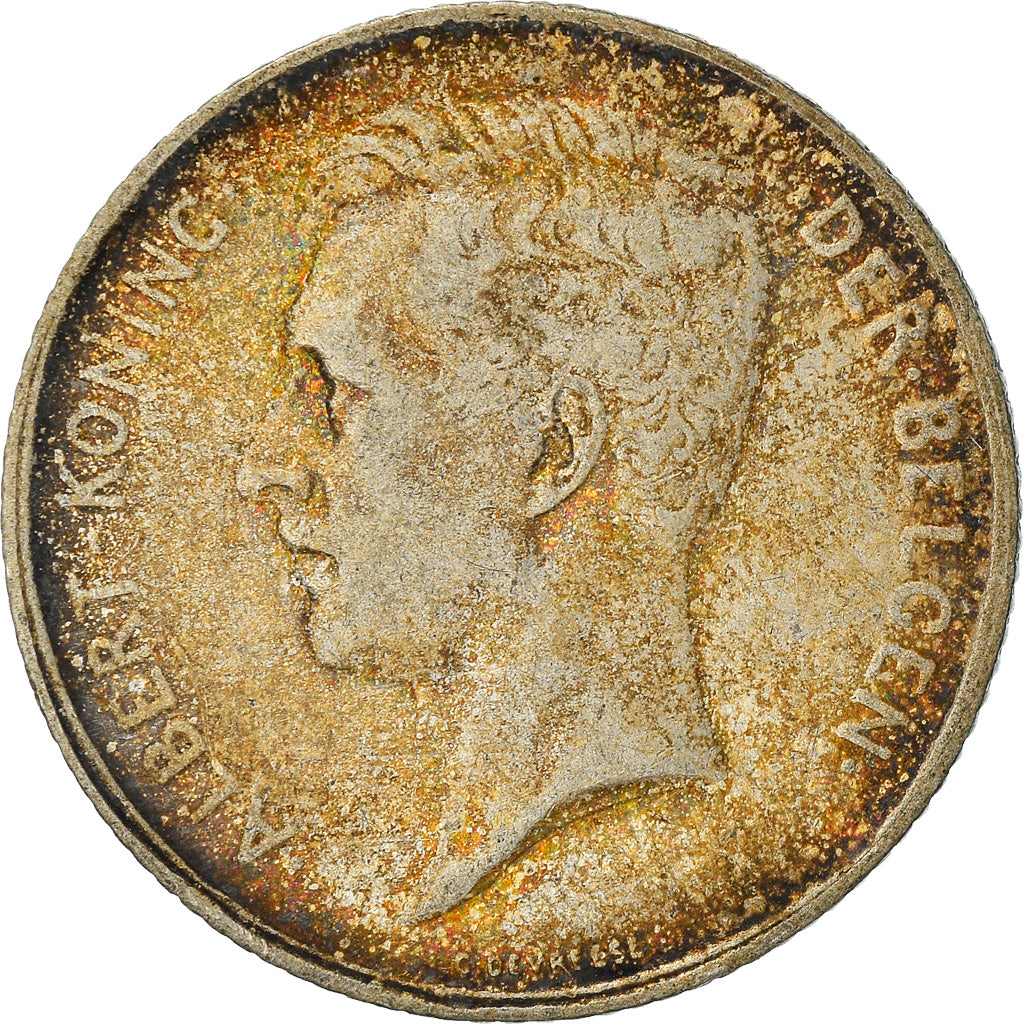 Moneta, Belgio, Franc, 1912, MB+, Argento, KM:73.1