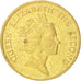 Moneda, Hong Kong, Elizabeth II, 10 Cents, 1987, MBC+, Níquel - latón, KM:55