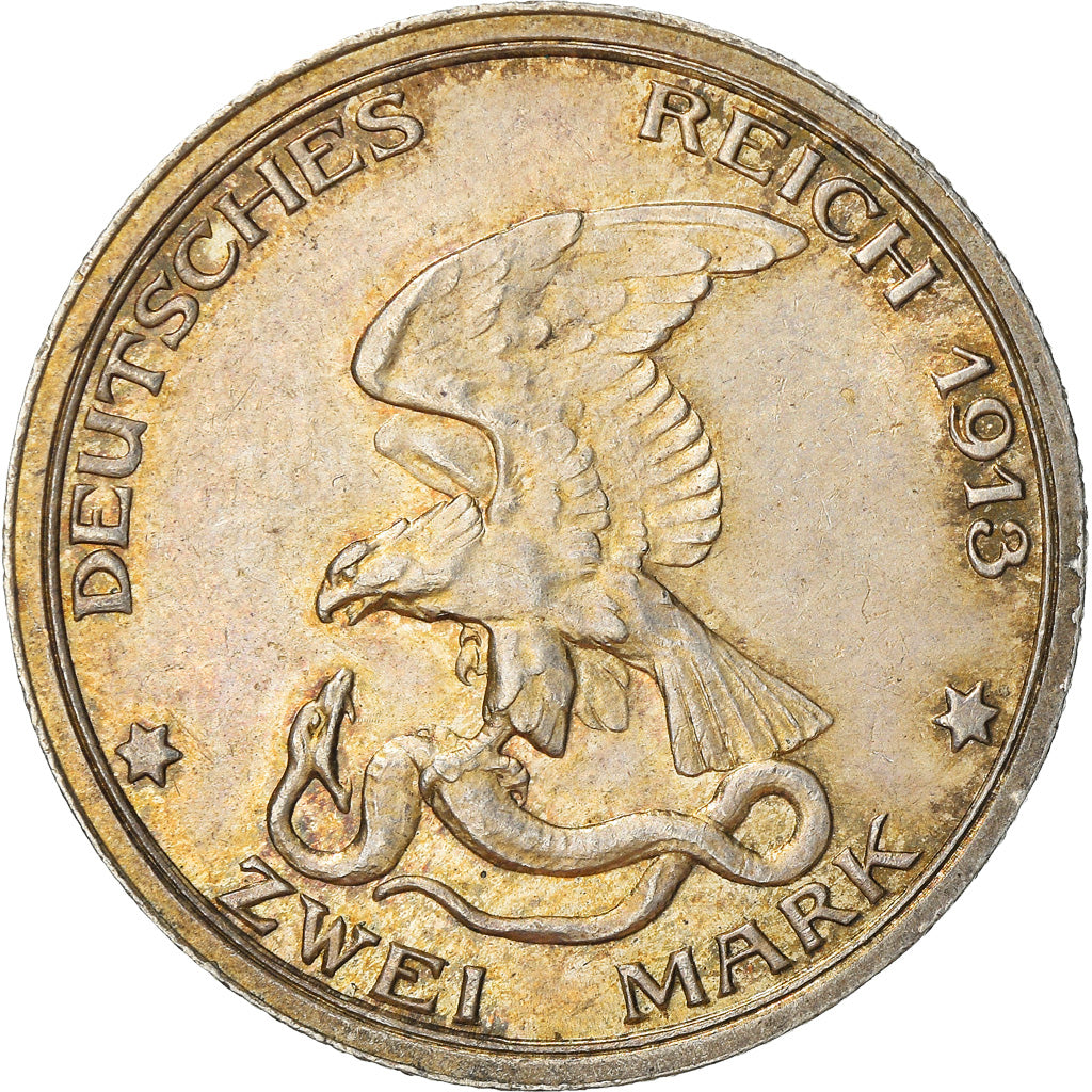 Moneta, Stati tedeschi, PRUSSIA, Wilhelm II, 2 Mark, 1913, Berlin, SPL-