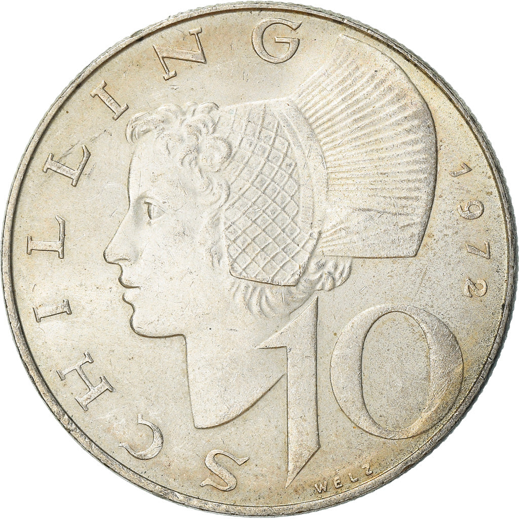 Münze, Österreich, 10 Schilling, 1972, SS, Silber, KM:2882