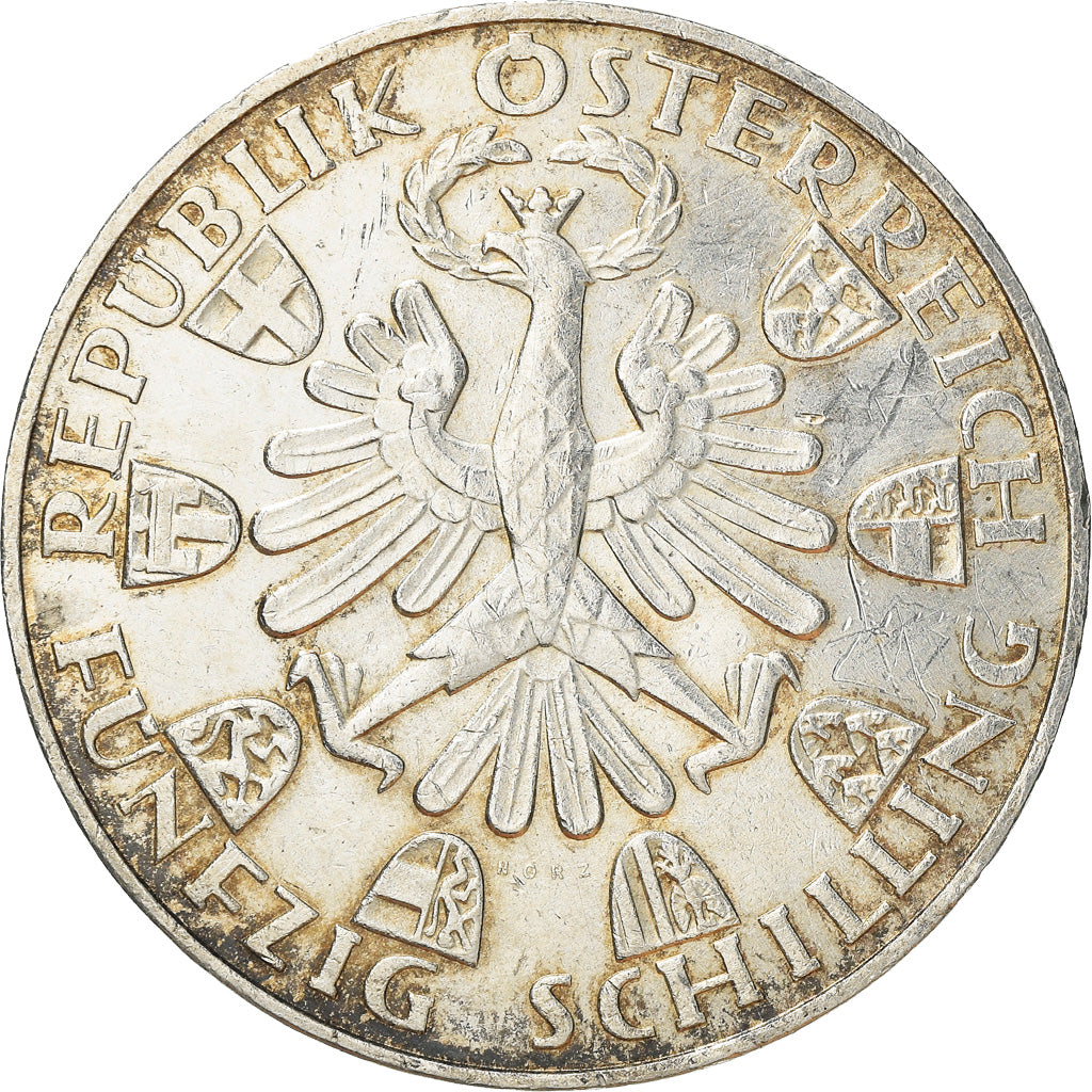 Moneta, Austria, 50 Schilling, 1959, BB+, Argento, KM:2888