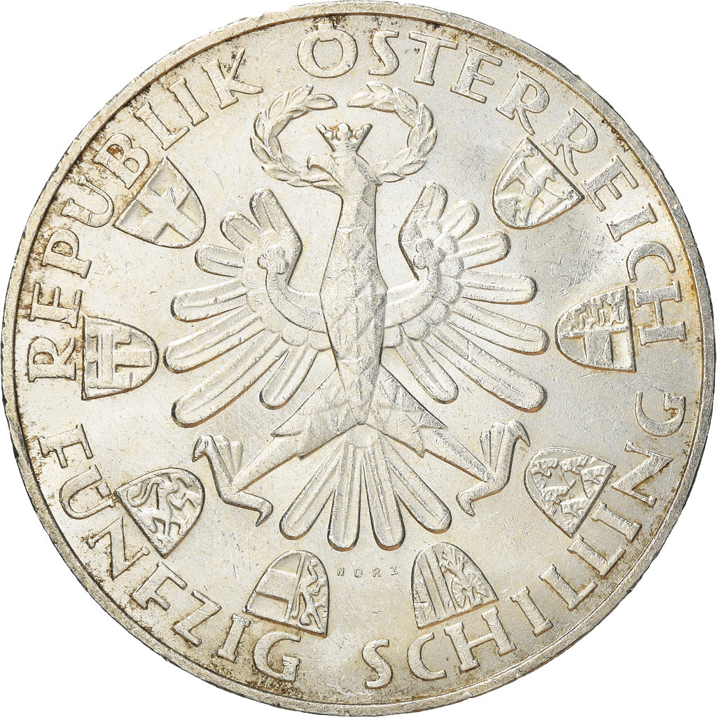 Moneta, Austria, 50 Schilling, 1959, BB+, Argento, KM:2888