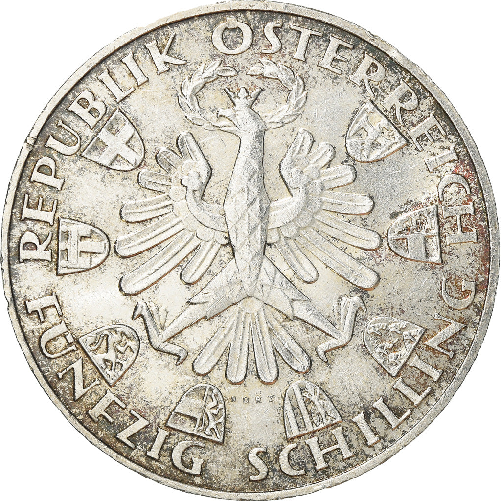 Moneta, Austria, 50 Schilling, 1959, BB+, Argento, KM:2888