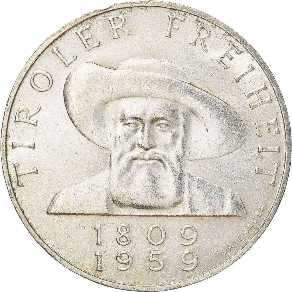 Münze, Österreich, 50 Schilling, 1959, SS+, Silber, KM:2888