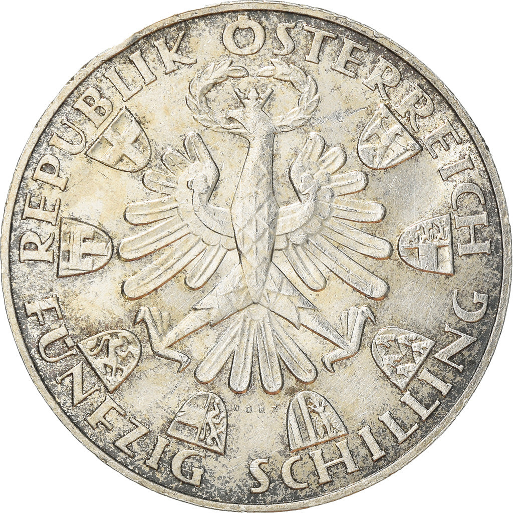 Moneta, Austria, 50 Schilling, 1959, SPL-, Argento, KM:2888