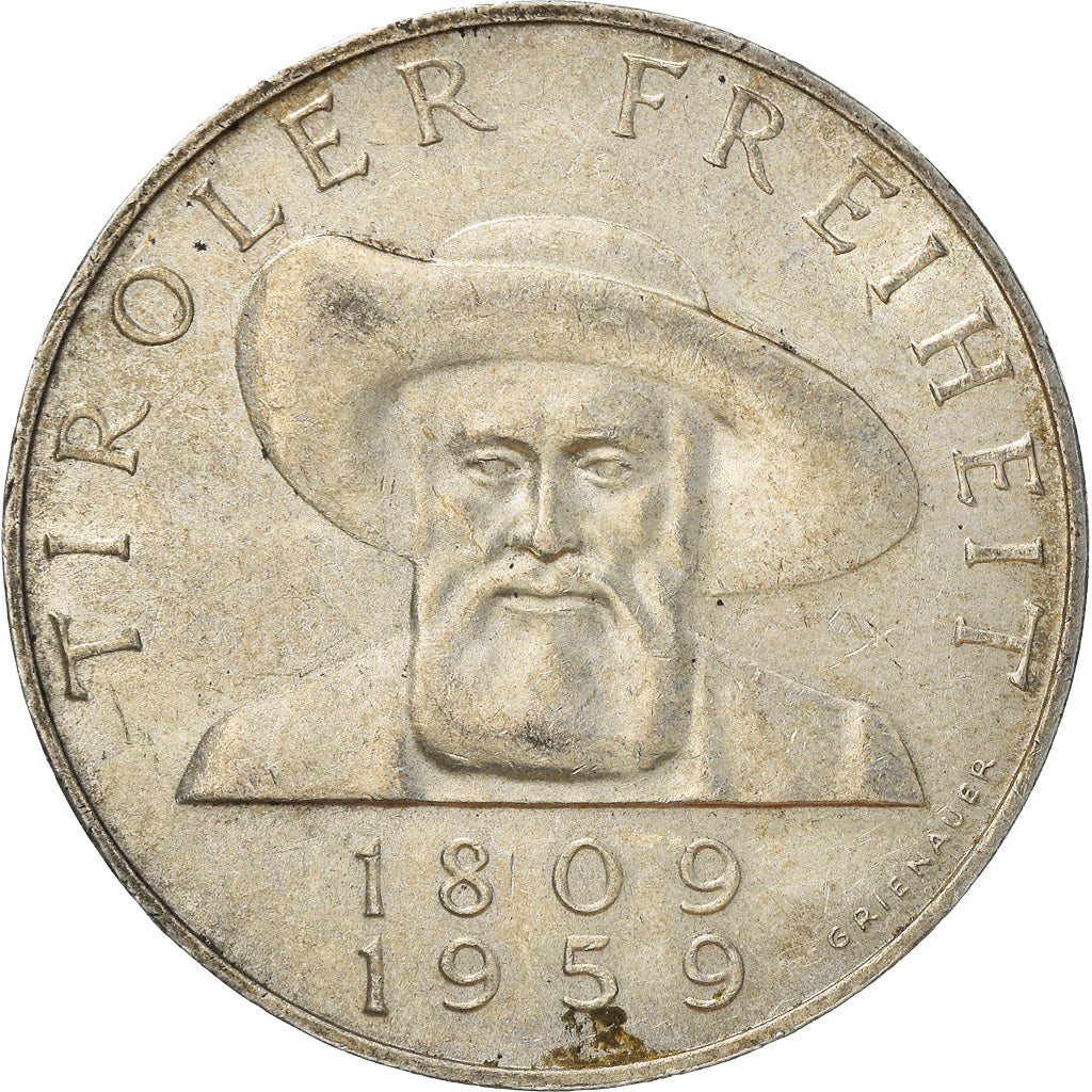 Moneta, Austria, 50 Schilling, 1959, BB, Argento, KM:2888
