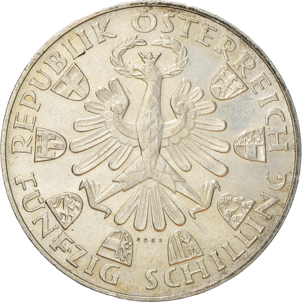 Moneta, Austria, 50 Schilling, 1959, BB, Argento, KM:2888