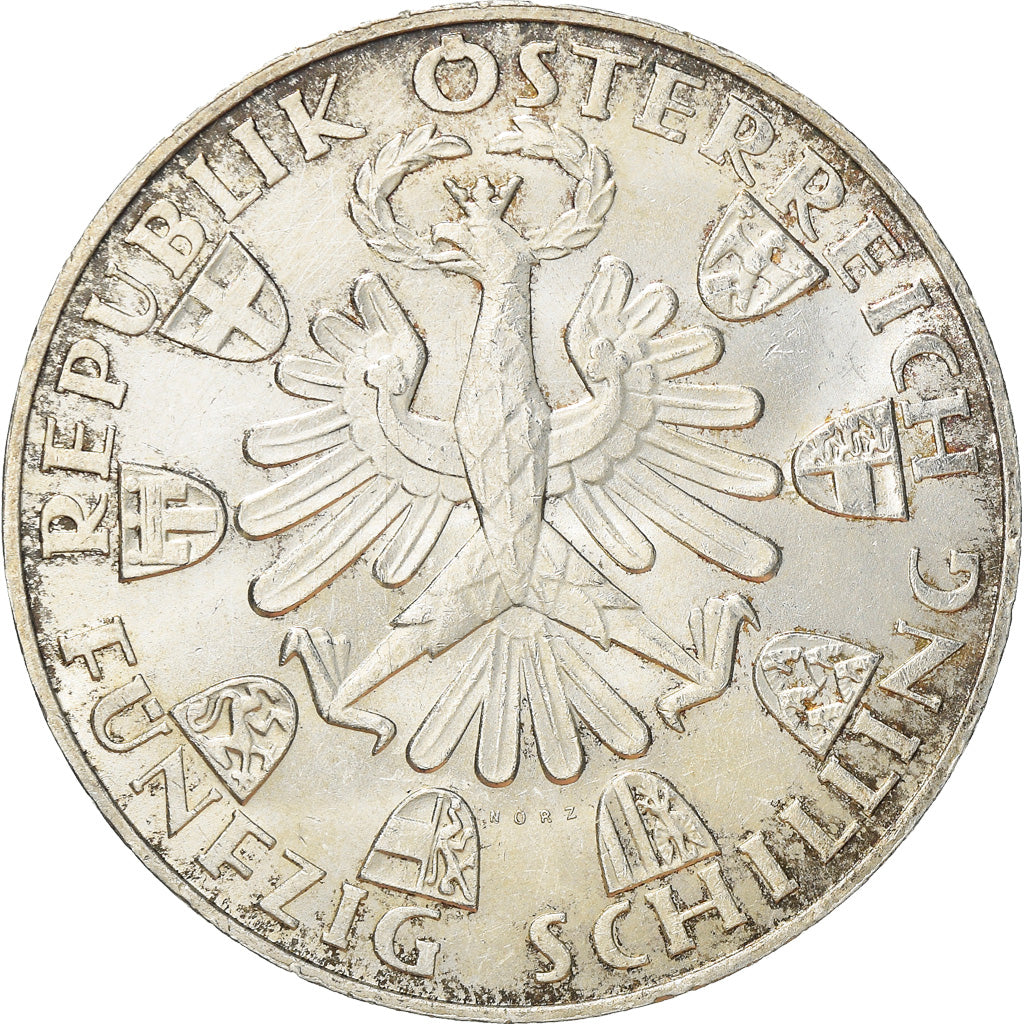 Moneta, Austria, 50 Schilling, 1959, BB+, Argento, KM:2888