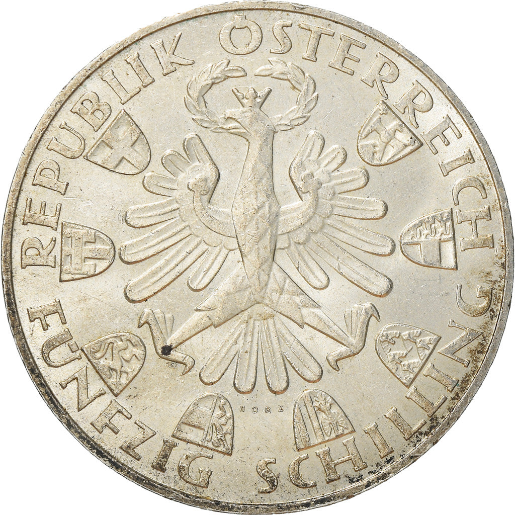 Moneta, Austria, 50 Schilling, 1959, SPL-, Argento, KM:2888