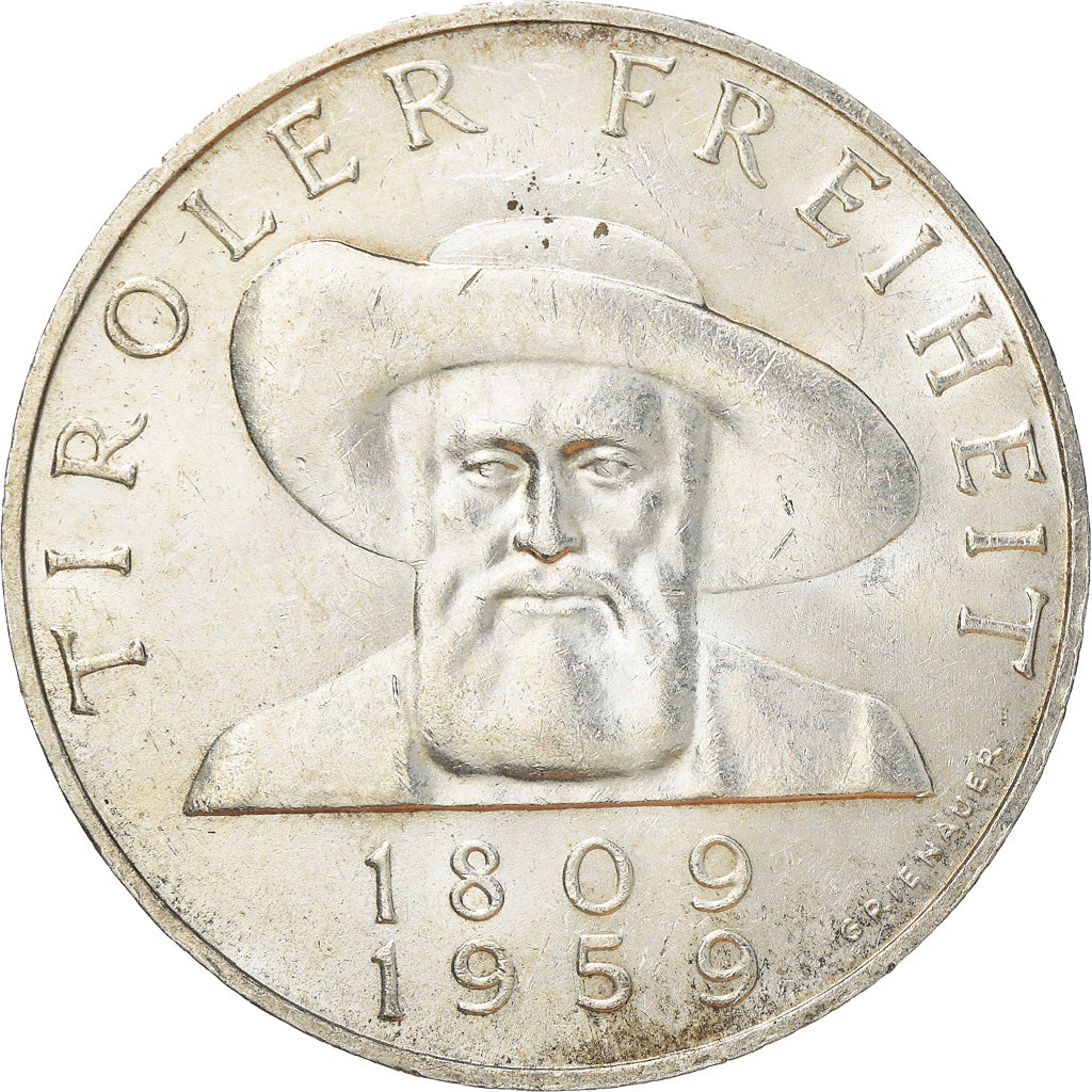 Münze, Österreich, 50 Schilling, 1959, VZ+, Silber, KM:2888