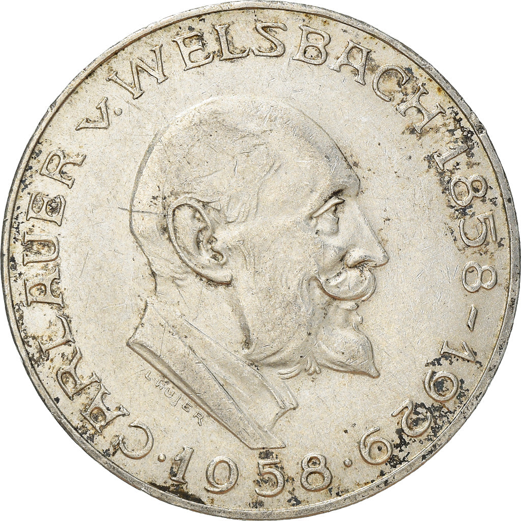 Moeda, Áustria, 25 Schilling, 1958, EF(40-45), Prata, KM:2884