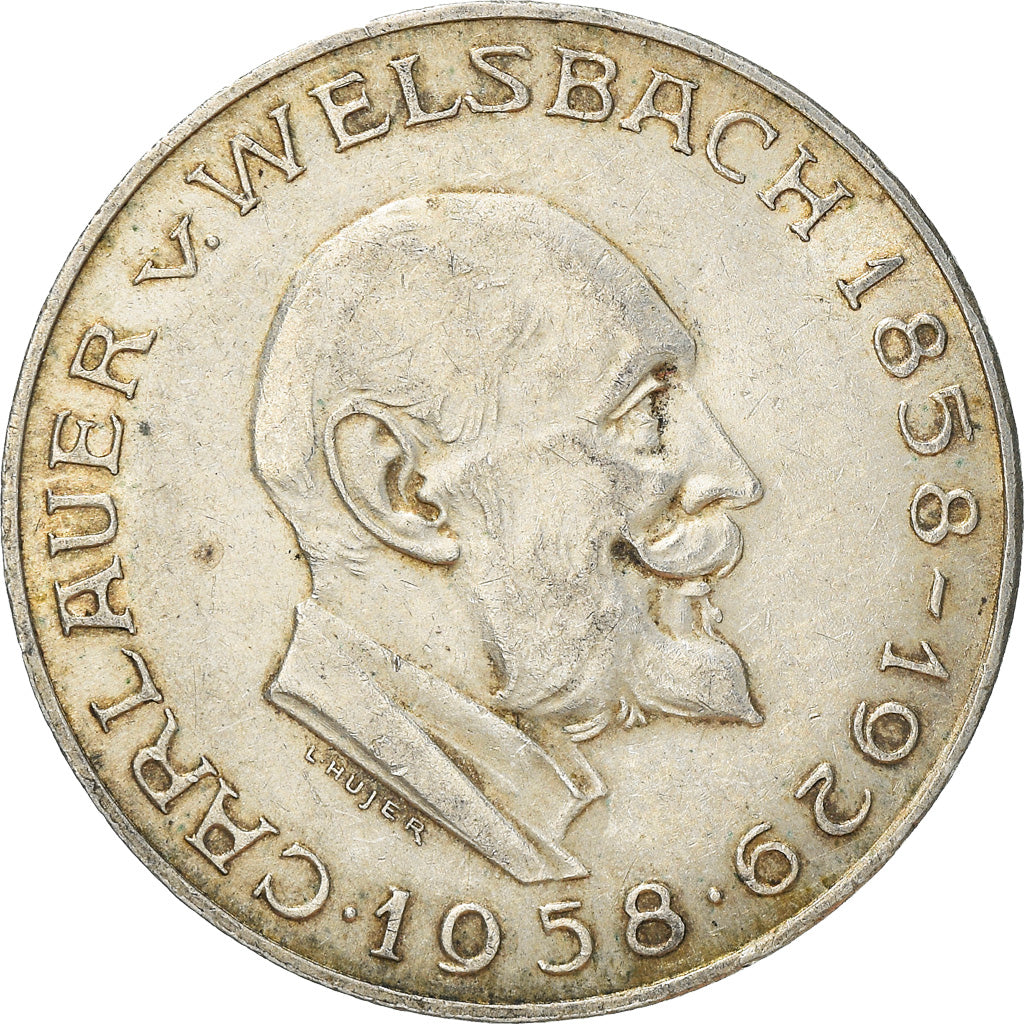 Moneta, Austria, 25 Schilling, 1958, BB+, Argento, KM:2884