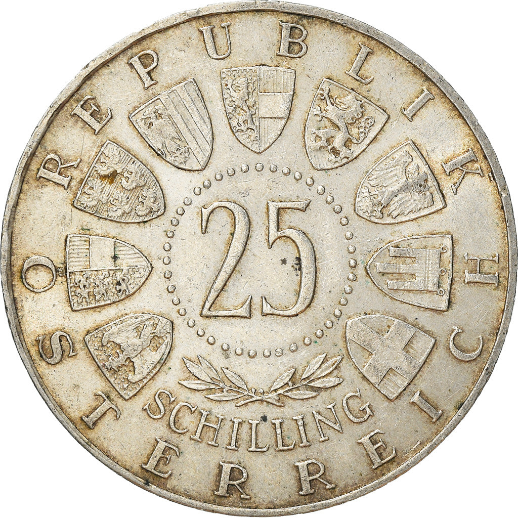 Moneta, Austria, 25 Schilling, 1958, BB+, Argento, KM:2884
