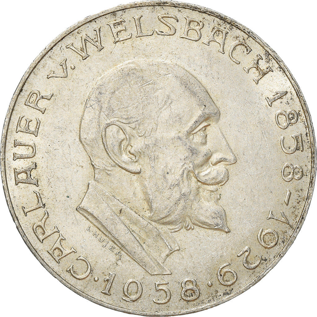 Moneta, Austria, 25 Schilling, 1958, BB+, Argento, KM:2884