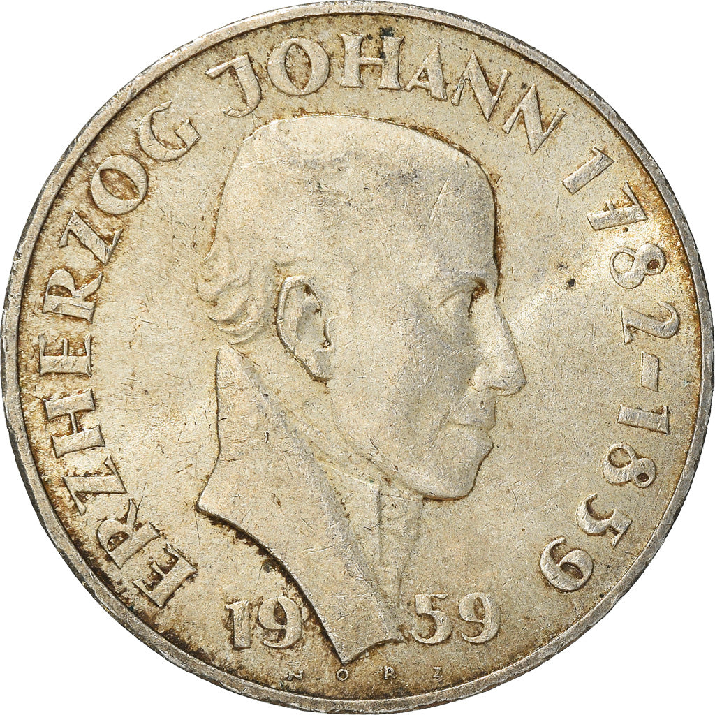 Moneta, Austria, 25 Schilling, 1959, BB+, Argento, KM:2887