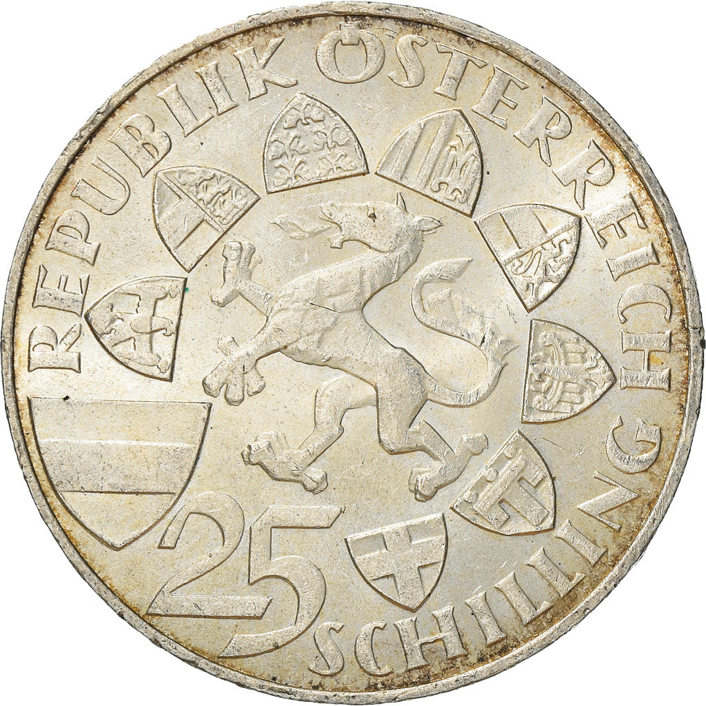 Moneta, Austria, 25 Schilling, 1959, BB+, Argento, KM:2887