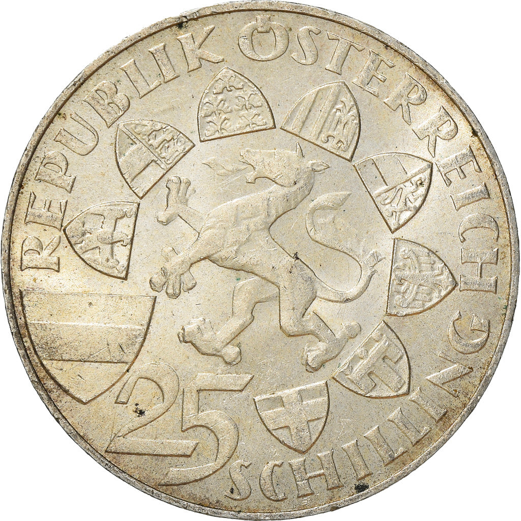 Moneta, Austria, 25 Schilling, 1959, BB+, Argento, KM:2887