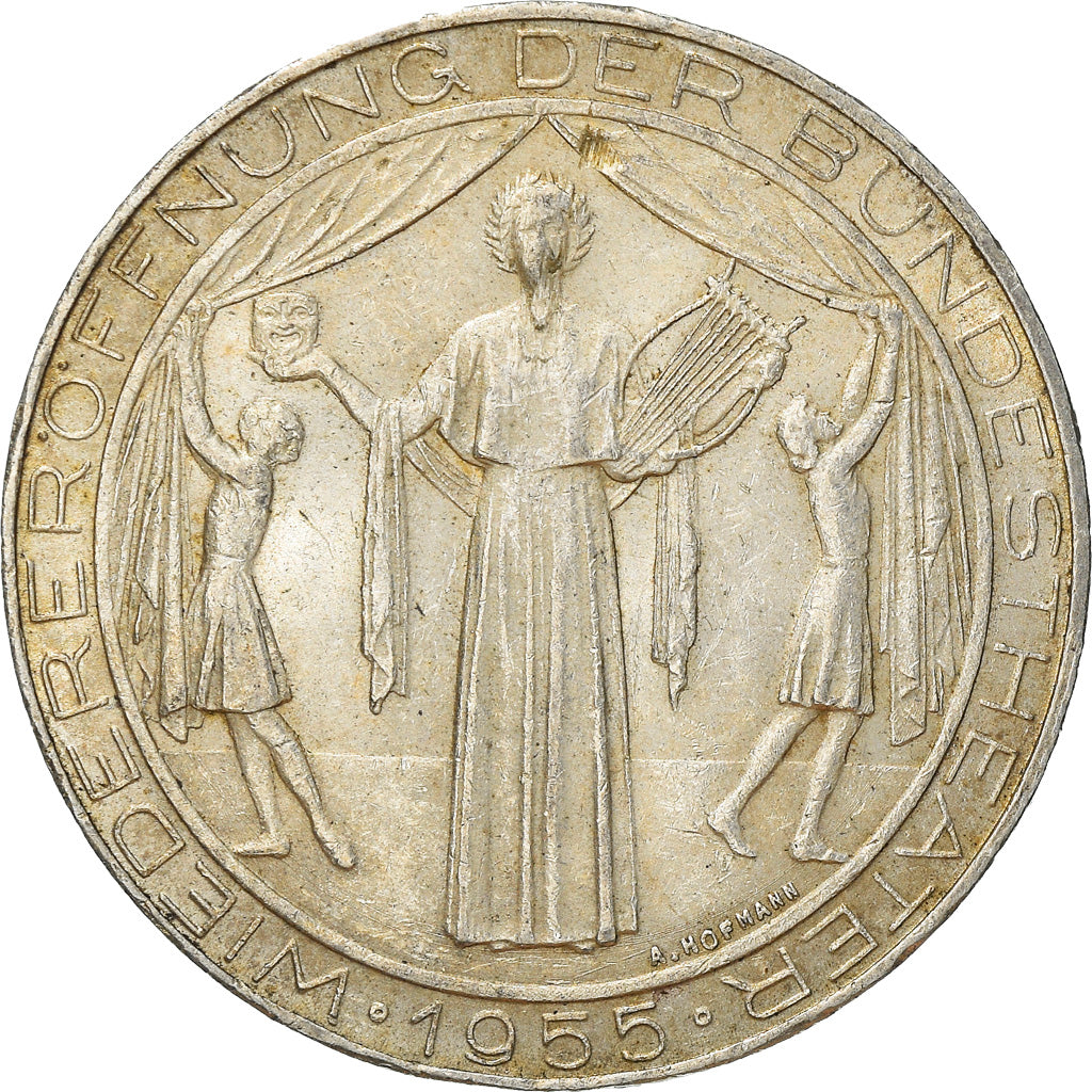 Moneta, Austria, 25 Schilling, 1955, BB+, Argento, KM:2880