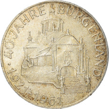 Münze, Österreich, 25 Schilling, 1961, SS+, Silber, KM:2891