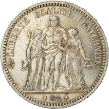 Moneta, Francia, Hercule, 5 Francs, 1873, Paris, MB+, Argento, KM:820.1