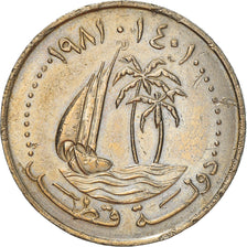 Moneta, Quatar, Hamad bin Khalifa, 50 Dirhams, 1981, BB, Rame-nichel, KM:5