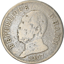 Moneta, Haiti, 20 Centimes, 1907, B+, Rame-nichel, KM:55