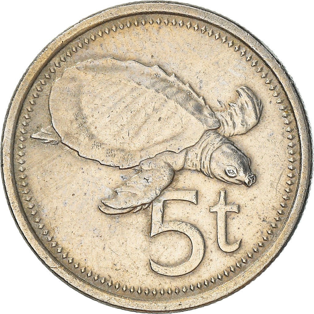 Münze, Papua New Guinea, 5 Toea, 1998, SS, Copper-nickel, KM:3